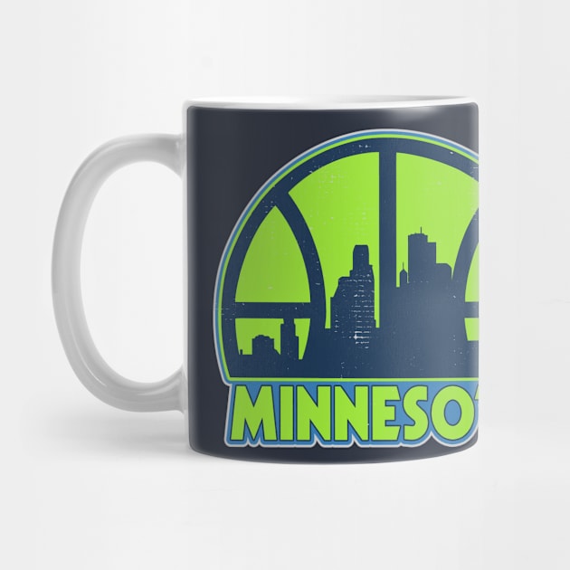 Minnesota Basketball Skyline by darklordpug